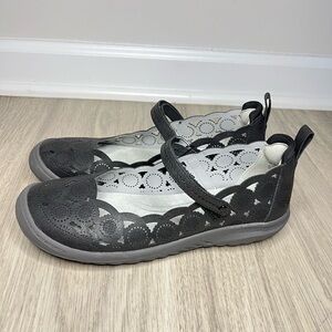 JBU by Jambu Women’s Mary Jane Comfort Shoes Black Cutout Leather 7 M